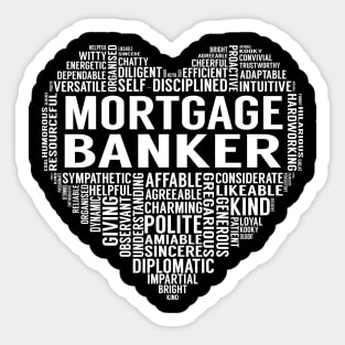 Mortgage Banker Heart Sticker